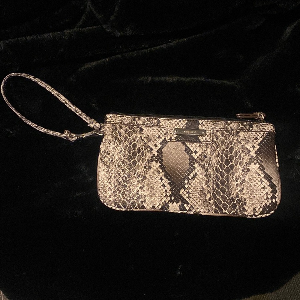 Nine West snakeskin wristlet